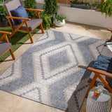 McCrory Pale Blue Flat Outdoor Rug - Clearance - Ornate Home