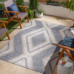 McCrory Pale Blue Flat Outdoor Rug - Clearance - Ornate Home
