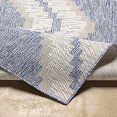 McCrory Pale Blue Flat Outdoor Rug - Clearance - Ornate Home