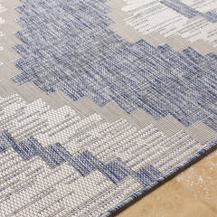 McCrory Pale Blue Flat Outdoor Rug - Clearance - Ornate Home