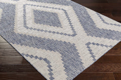 McCrory Pale Blue Flat Outdoor Rug - Clearance - Ornate Home
