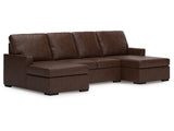 McDowlan Coffee 3-Piece Sectional with Double Chaise - Ornate Home