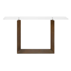 McElroy Bronze Modern Console Table - Ornate Home