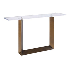 McElroy Bronze Modern Console Table - Ornate Home