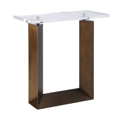 McElroy Bronze Modern Side Table - Ornate Home
