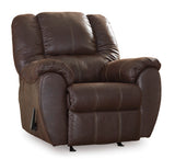 McGann Faux Leather Manual Rocker Recliner - Ornate Home
