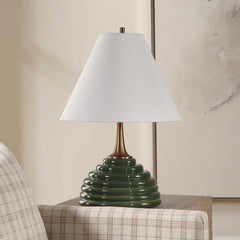 McKay Dark Green Table Lamp - Ornate Home