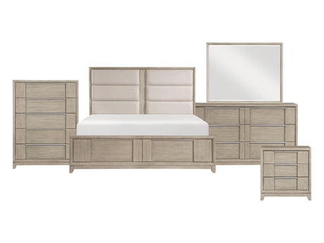 McKewen Light Gray 5-Piece Queen Bedroom Set - Ornate Home