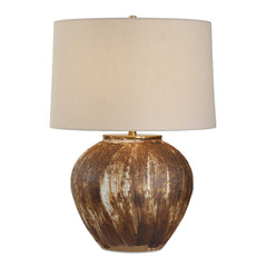 McKinley Textured Brown Table Lamp - Ornate Home