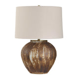 McKinley Textured Brown Table Lamp - Ornate Home