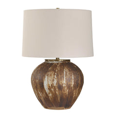 McKinley Textured Brown Table Lamp - Ornate Home