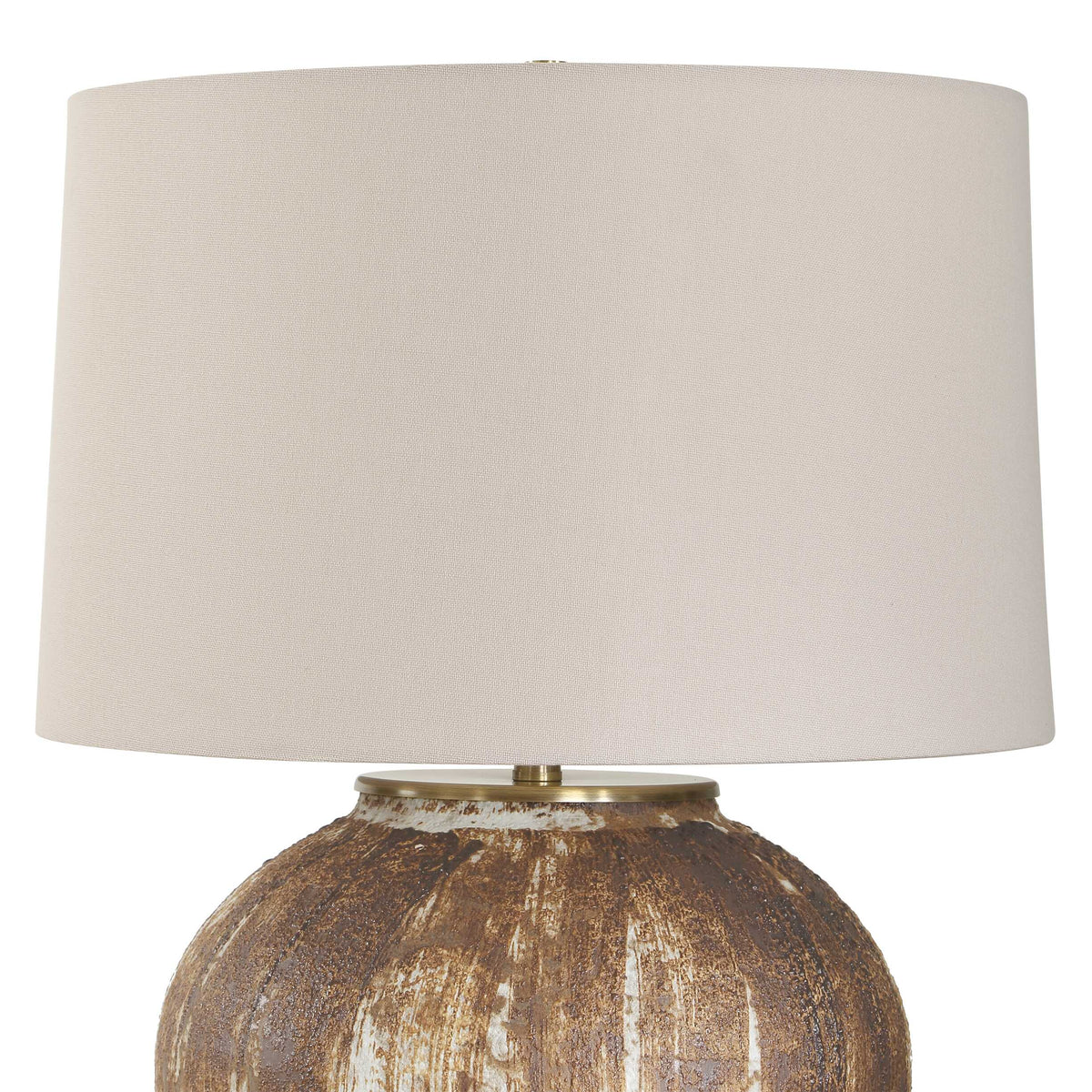 McKinley Textured Brown Table Lamp - Ornate Home