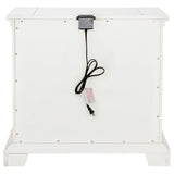 McKinney Vintage White 2-drawer Nightstand with Dual USB - Ornate Home