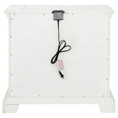 McKinney Vintage White 2-drawer Nightstand with Dual USB - Ornate Home