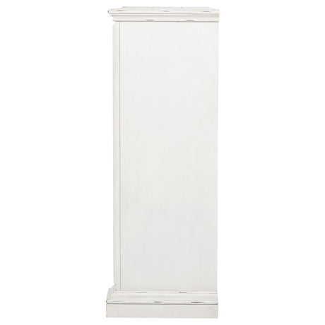 McKinney Vintage White 5-drawer Bedroom Chest of Drawers - Ornate Home