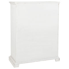 McKinney Vintage White 5-drawer Bedroom Chest of Drawers - Ornate Home