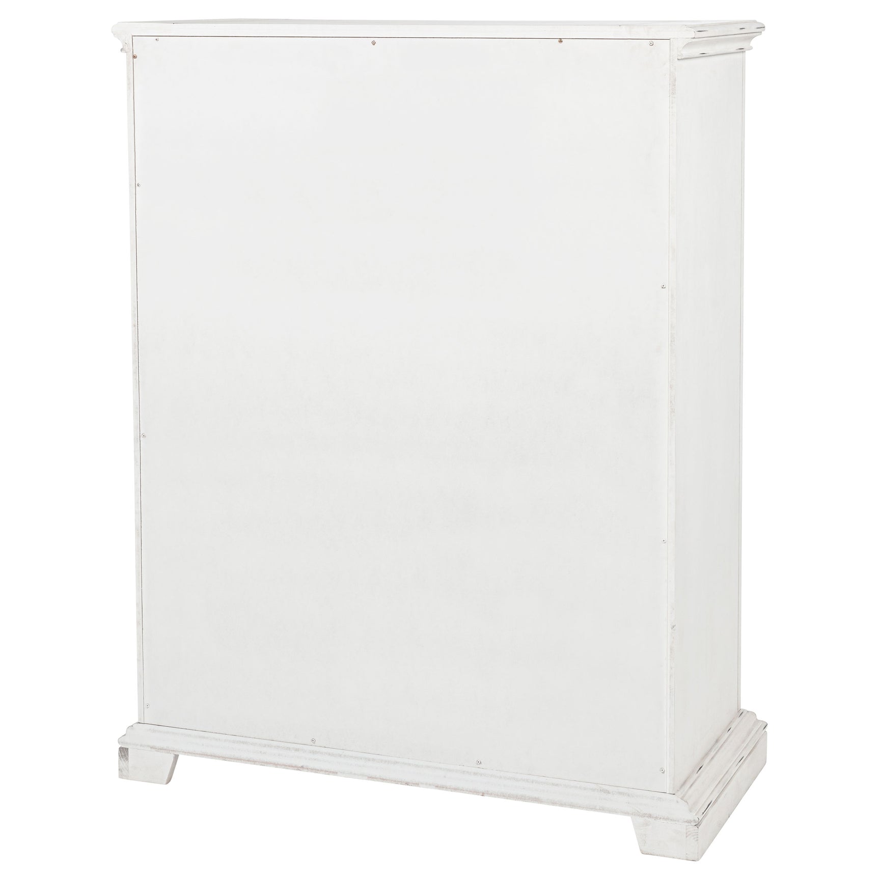 McKinney Vintage White 5-drawer Bedroom Chest of Drawers - Ornate Home