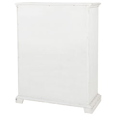 McKinney Vintage White 5-drawer Bedroom Chest of Drawers - Ornate Home