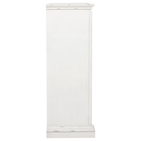 McKinney Vintage White 5-drawer Bedroom Chest of Drawers - Ornate Home