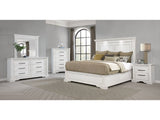 McKinney Vintage White 5-piece Eastern King Bedroom Set - Ornate Home