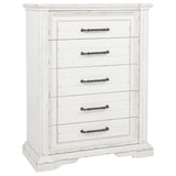 McKinney Vintage White 5-piece Eastern King Bedroom Set - Ornate Home
