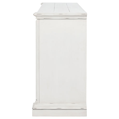 McKinney Vintage White 6-drawer Bedroom Dresser Cabinet - Ornate Home