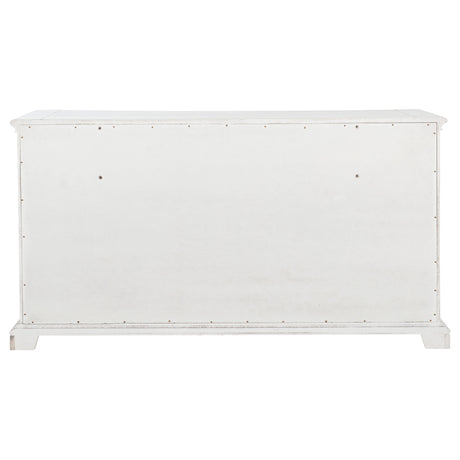 McKinney Vintage White 6-drawer Bedroom Dresser Cabinet - Ornate Home