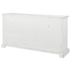 McKinney Vintage White 6-drawer Bedroom Dresser Cabinet - Ornate Home
