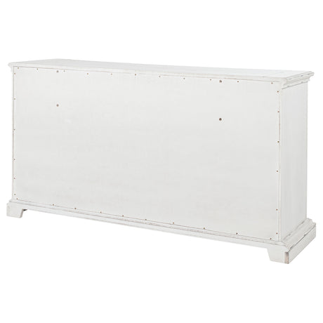McKinney Vintage White 6-drawer Bedroom Dresser Cabinet - Ornate Home