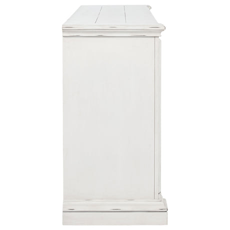 McKinney Vintage White 6-drawer Bedroom Dresser Cabinet - Ornate Home