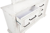 McKinney Vintage White 6-drawer Bedroom Dresser Cabinet - Ornate Home