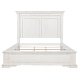 McKinney Vintage White Queen LED Light Panel Bed - Ornate Home