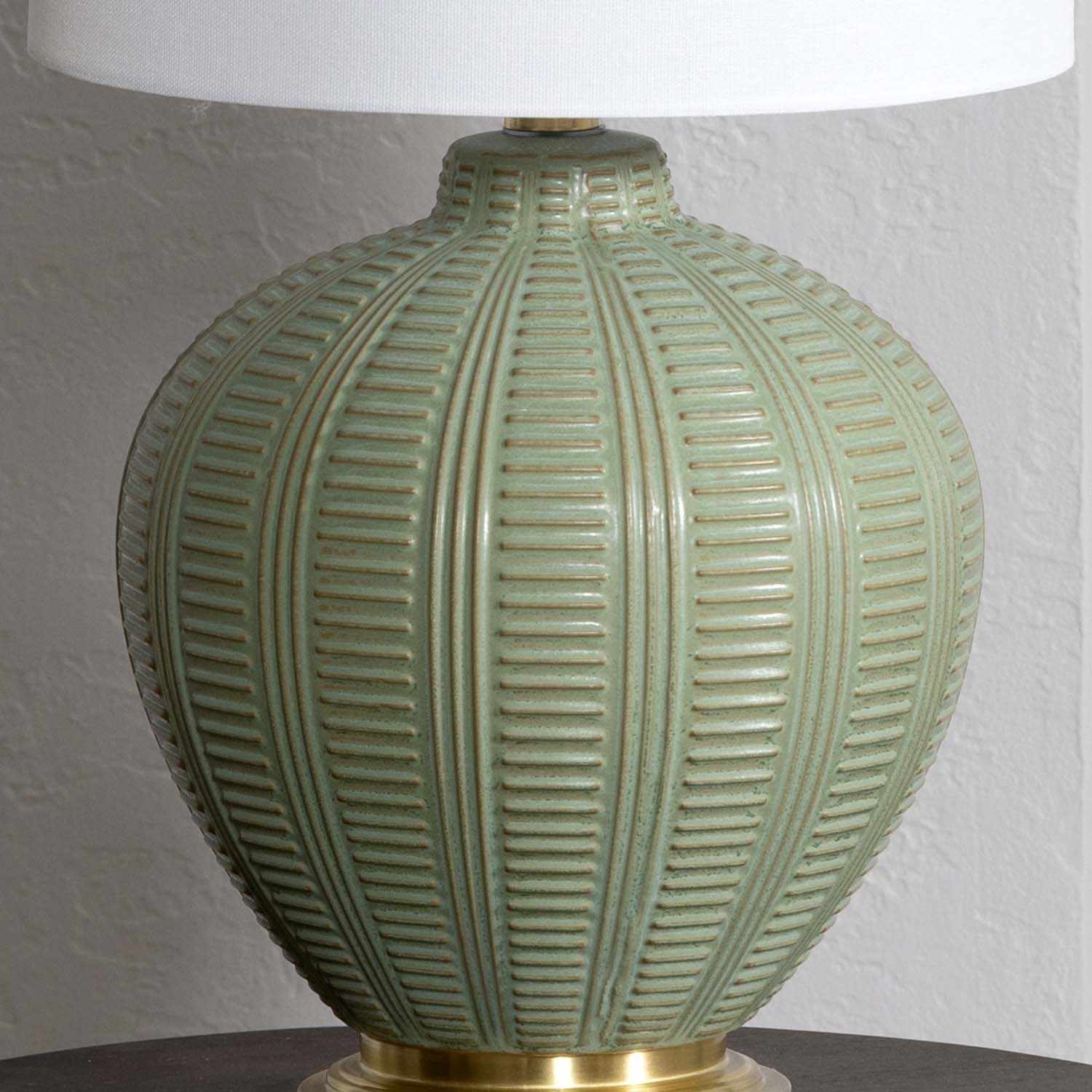 McMurray Green Textured Table Lamp - Clearance - Ornate Home