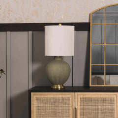 McMurray Green Textured Table Lamp - Clearance - Ornate Home