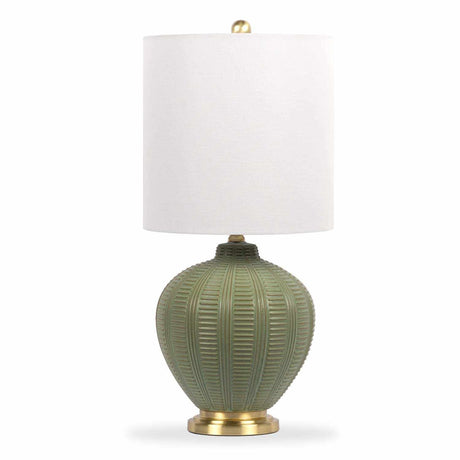 McMurray Green Textured Table Lamp - Ornate Home