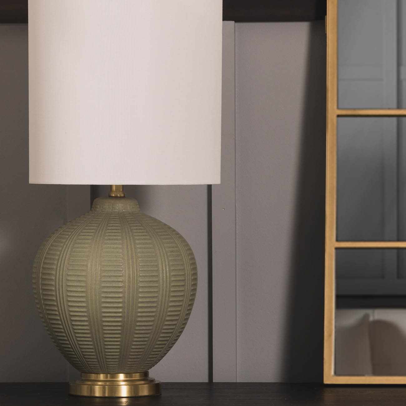 McMurray Green Textured Table Lamp - Ornate Home