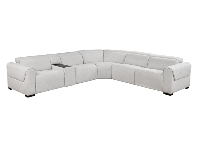 McPherson Cloud 6-Piece Modular Power Reclining Sectional with Power Headrests - Ornate Home
