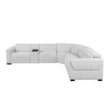 McPherson Cloud 6-Piece Modular Power Reclining Sectional with Power Headrests - Ornate Home