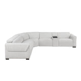 McPherson Cloud 6-Piece Modular Power Reclining Sectional with Power Headrests - Ornate Home