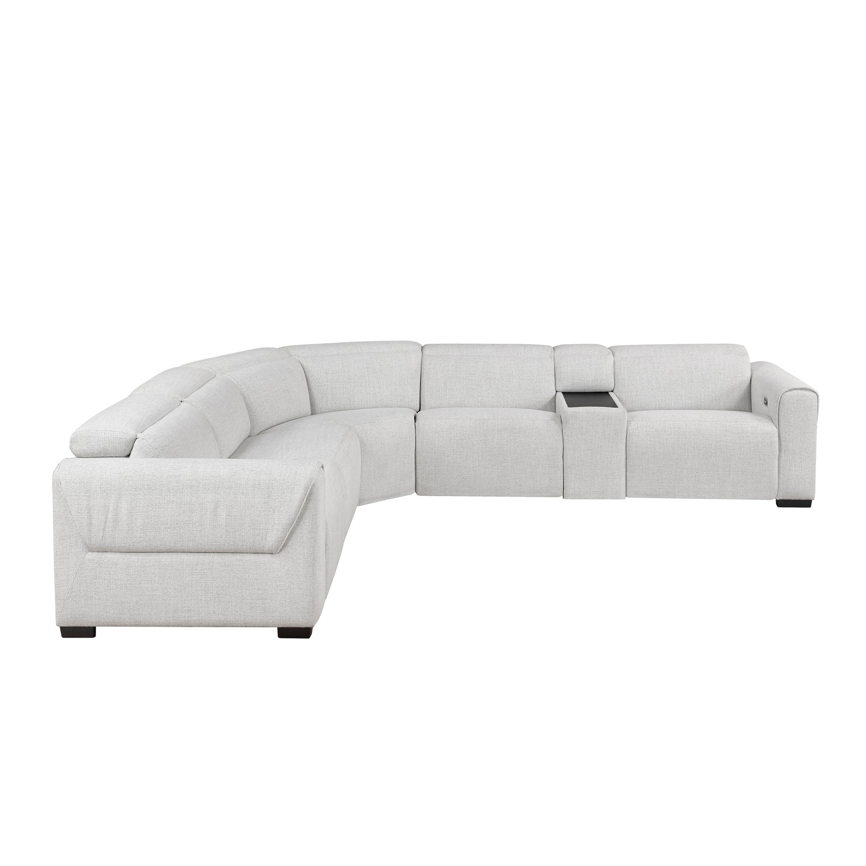 McPherson Cloud 6-Piece Modular Power Reclining Sectional with Power Headrests - Ornate Home