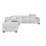 McPherson Cloud 6-Piece Modular Power Reclining Sectional with Power Headrests - Ornate Home