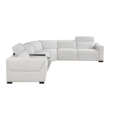 McPherson Cloud 6-Piece Modular Power Reclining Sectional with Power Headrests - Ornate Home