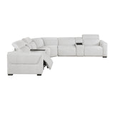 McPherson Cloud 7-Piece Modular Power Reclining Sectional with Power Headrests - Ornate Home