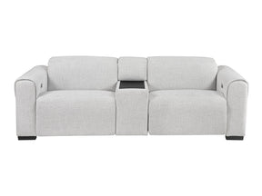 McPherson Cloud Power Double Reclining Loveseat with Center Console - Ornate Home