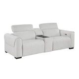 McPherson Cloud Power Double Reclining Loveseat with Center Console - Ornate Home
