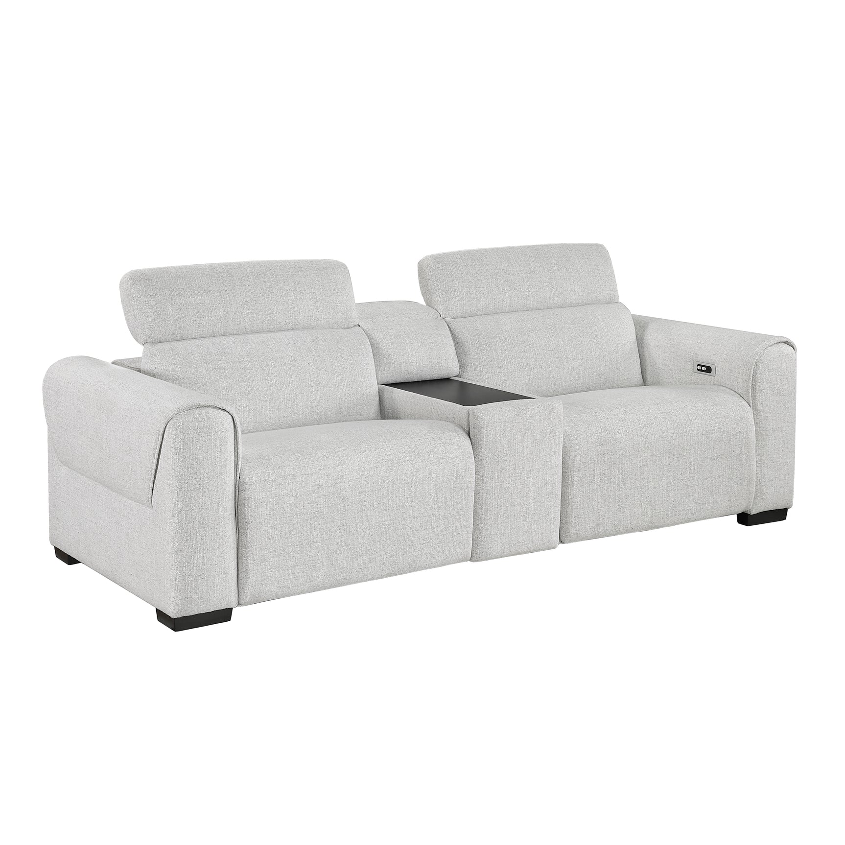 McPherson Cloud Power Double Reclining Loveseat with Center Console - Ornate Home