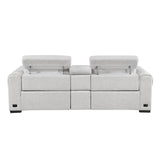 McPherson Cloud Power Double Reclining Loveseat with Center Console - Ornate Home