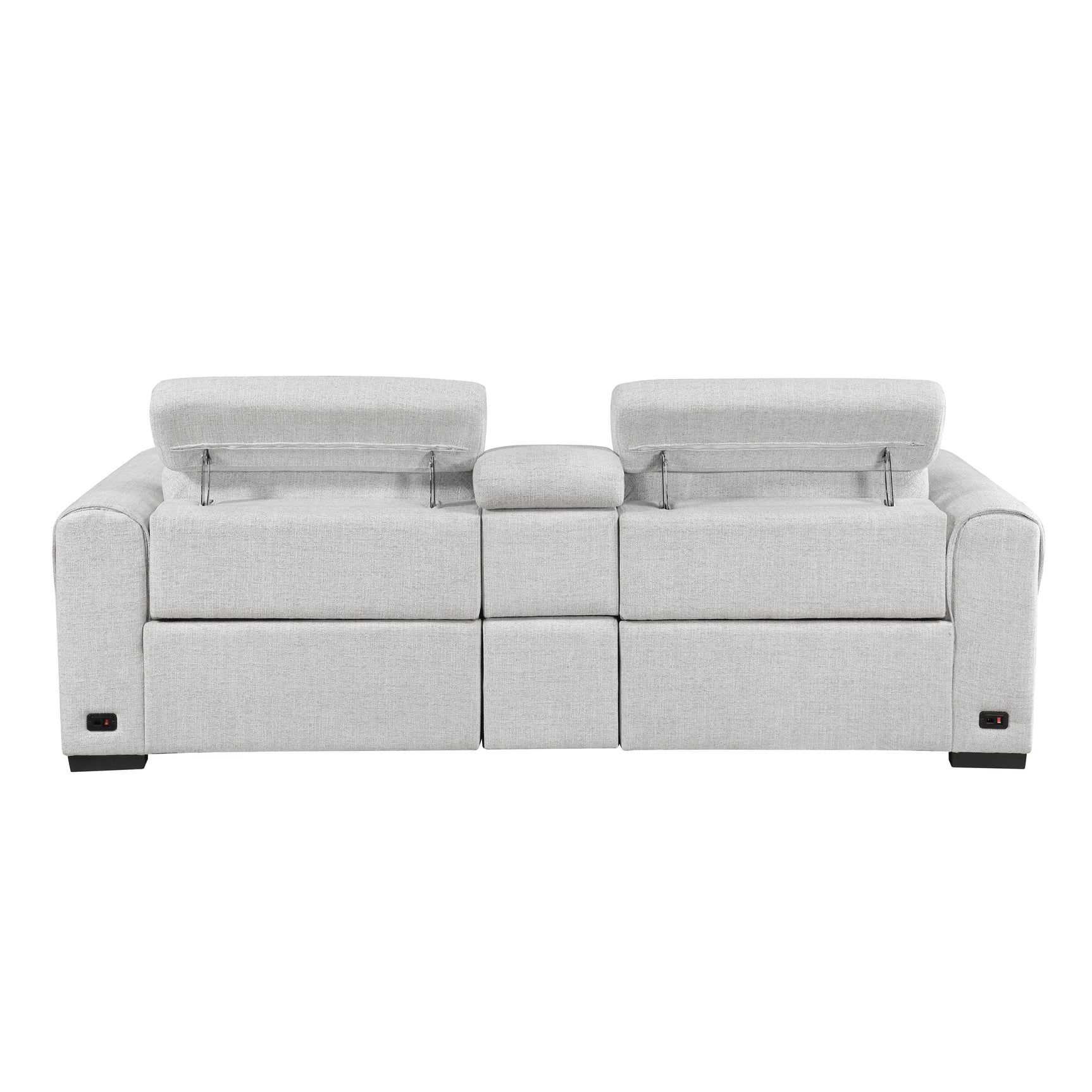 McPherson Cloud Power Double Reclining Loveseat with Center Console - Ornate Home