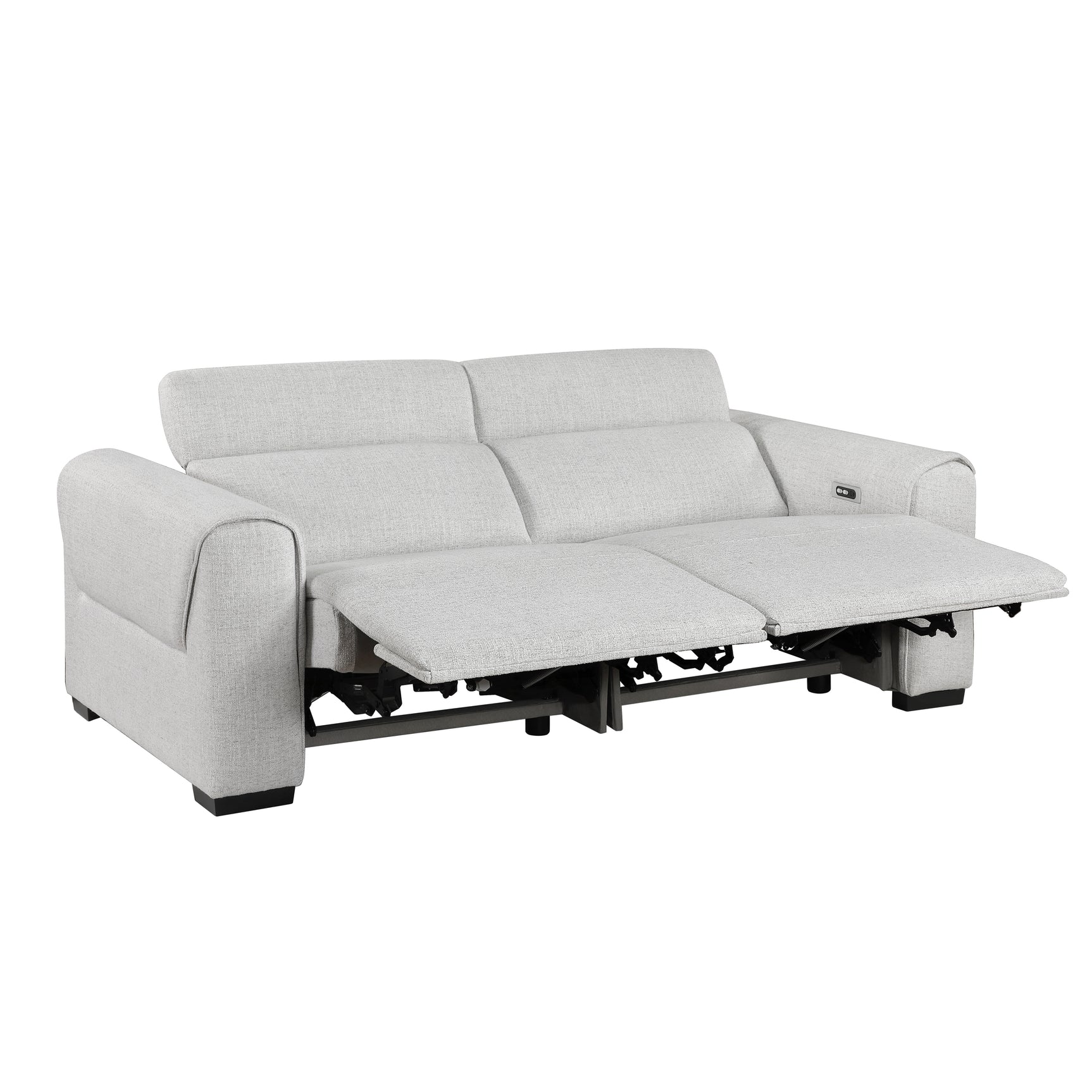 McPherson Cloud Power Double Reclining Loveseat with Power Headrests - Ornate Home
