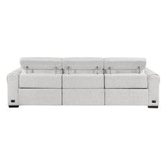 McPherson Cloud Power Double Reclining Sofa with Power Headrests - Ornate Home